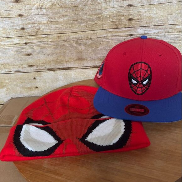 SPIDER MAN SNAPBACK AND BEANIE HAT BUNDLE EVERYDAY STREETWEAR SUPERHERO FUN - Picture 7 of 8
